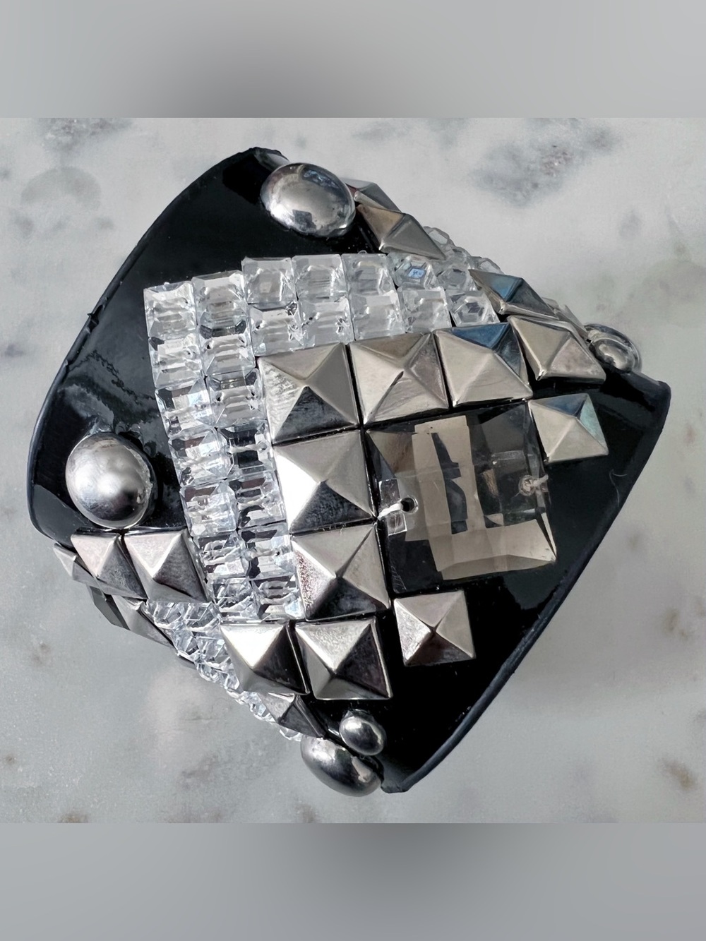 STUD & SEQUIN CUFF BRACELET